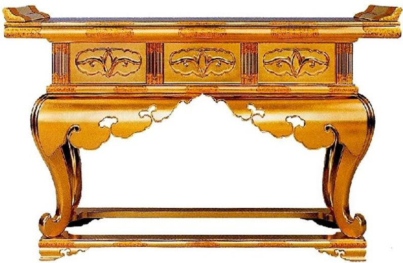 仏壇　仏具　前卓 祖師及び御代前前卓(本願寺派) 京仏商谷口の制作事例 京都市西京区の京