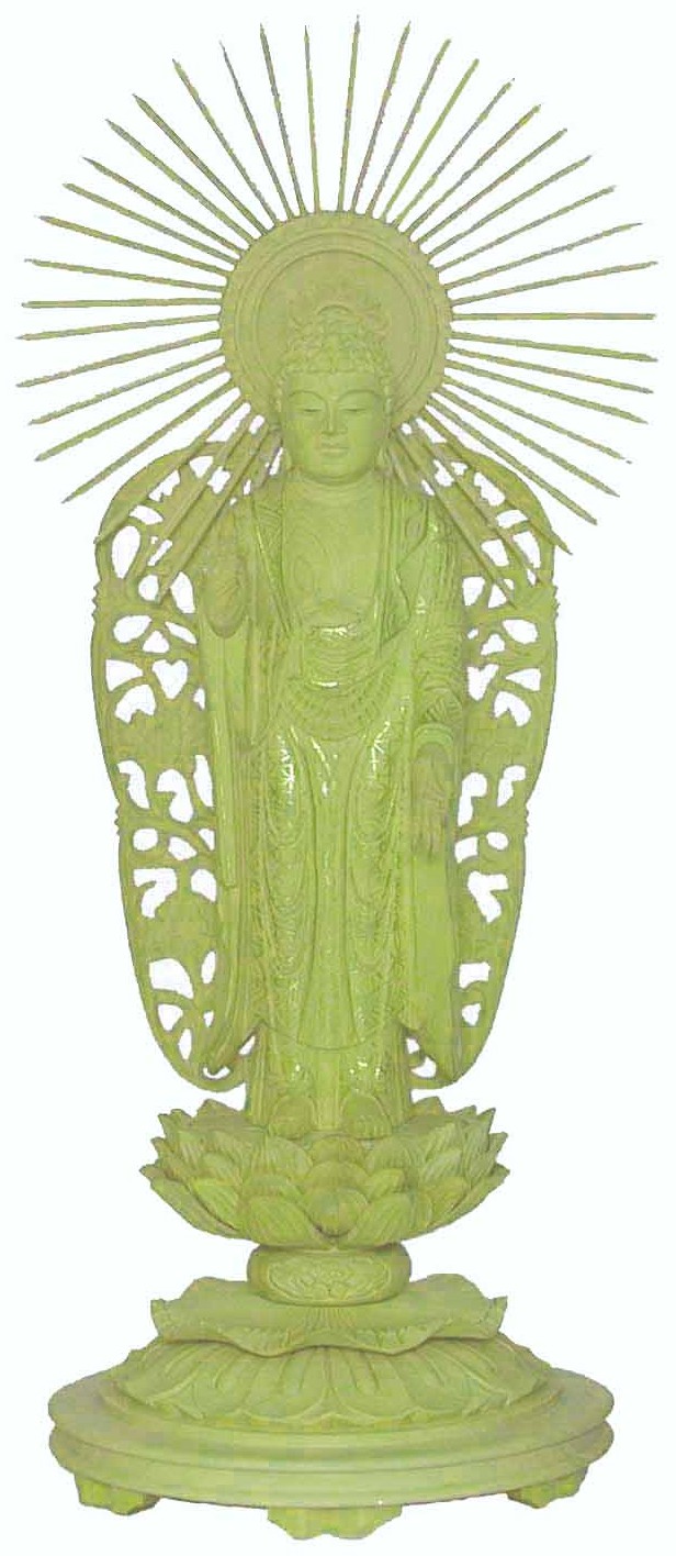 阿弥陀如来 玉眼 仏像 約70cm