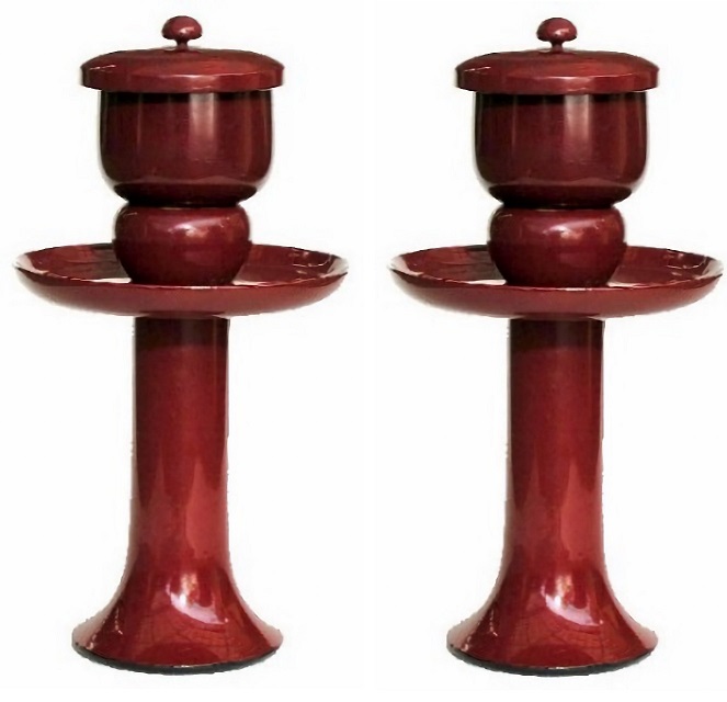 【寺院仏具】献菓子器　朱　中 献菓子器 朱塗り | 仏壇・仏具専門店 滝田商店