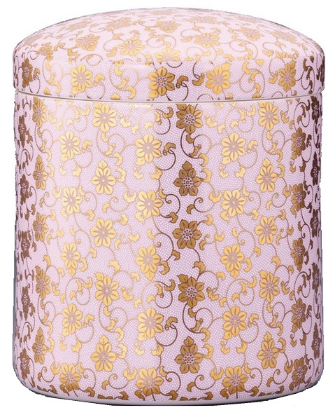 壺　九谷桃仙　台付き 九谷桃仙壺