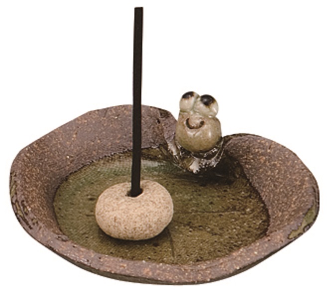 ruirui織部　香炉　純銀花刻透かし火屋　黒田陶々庵極箱　D　R7731 山田仏具オンラインショップ / ○陶器 香炉（家具調）・ガラス香炉