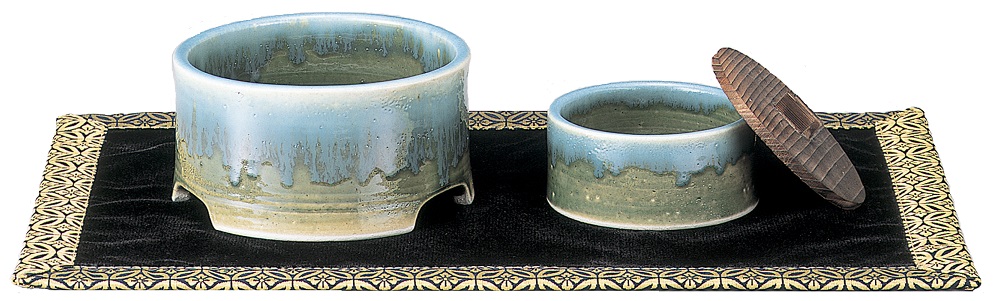 山田仏具オンラインショップ / ○陶器 香炉セット・線香皿セット