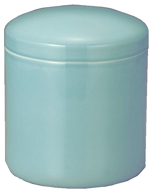 せともの本舗 骨壺 青磁金鉄山 5寸胴径約15x高さ約18cm せともの本舗 骨壺 青磁金鉄山 5寸胴径約15x高さ